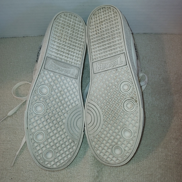 Thrasher White Canvas Mid Top Style Skate Shoe size 10 - Picture 7 of 8